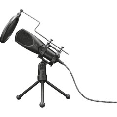 "Trust Gaming GXT 232 Omni-directional Microphone - Premium Sound Quality, Sleek Black Design, Ideal for Streaming & Gaming"